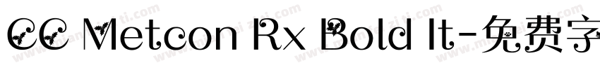 CC Metcon Rx Bold It字体转换